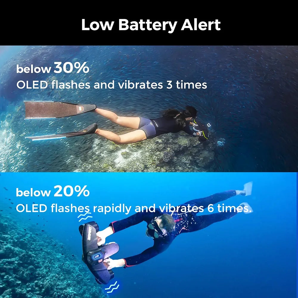 sublue Navbow Underwater Scooter Dual Motors with Action Camera Mount Low Battery Alarm 3 Gear Speed 4.47 mph 60 Minutes 131ft Swimming Pool Diving Snorkeling Water Scooter for Adults
